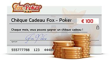 gagnez des cadeaux sur fox poker chèque cadeau fox poker